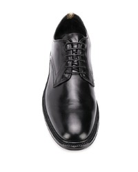 schwarze Leder Derby Schuhe von Officine Creative