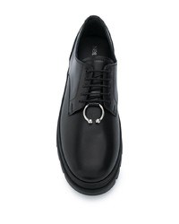 schwarze Leder Derby Schuhe von Neil Barrett