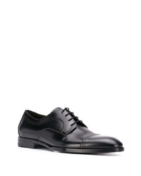 schwarze Leder Derby Schuhe von Canali