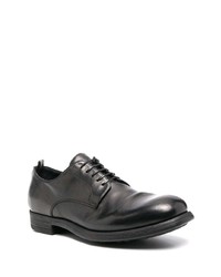 schwarze Leder Derby Schuhe von Officine Creative