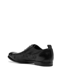 schwarze Leder Derby Schuhe von Officine Creative