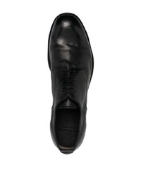 schwarze Leder Derby Schuhe von Officine Creative