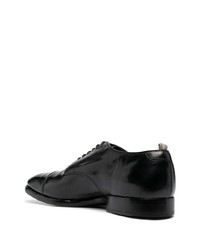 schwarze Leder Derby Schuhe von Officine Creative