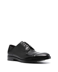 schwarze Leder Derby Schuhe von Canali