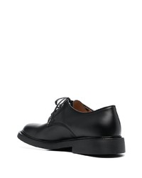 schwarze Leder Derby Schuhe von Bottega Veneta