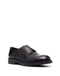 schwarze Leder Derby Schuhe von Fratelli Rossetti