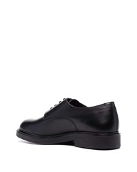 schwarze Leder Derby Schuhe von Fratelli Rossetti