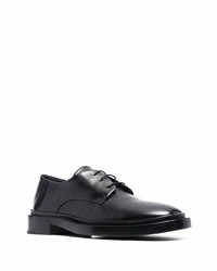 schwarze Leder Derby Schuhe von Jil Sander