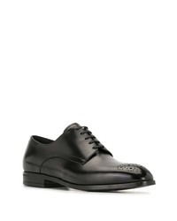 schwarze Leder Derby Schuhe von Bally