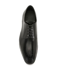 schwarze Leder Derby Schuhe von Bally