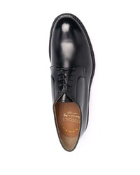 schwarze Leder Derby Schuhe von Doucal's