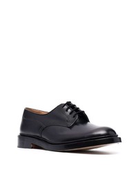 schwarze Leder Derby Schuhe von Tricker's