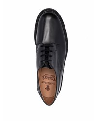 schwarze Leder Derby Schuhe von Tricker's