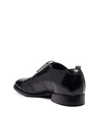 schwarze Leder Derby Schuhe von Officine Creative