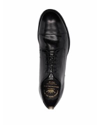 schwarze Leder Derby Schuhe von Officine Creative