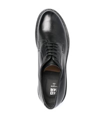 schwarze Leder Derby Schuhe von Moma