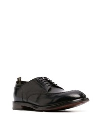 schwarze Leder Derby Schuhe von Officine Creative