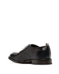 schwarze Leder Derby Schuhe von Officine Creative