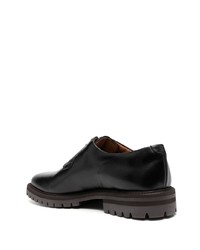 schwarze Leder Derby Schuhe von Common Projects