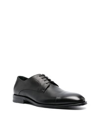 schwarze Leder Derby Schuhe von BOSS