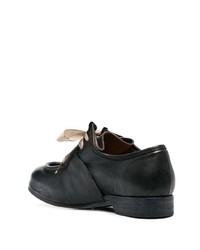 schwarze Leder Derby Schuhe von Ziggy Chen