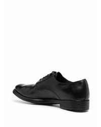 schwarze Leder Derby Schuhe von Officine Creative