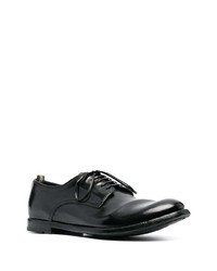 schwarze Leder Derby Schuhe von Officine Creative