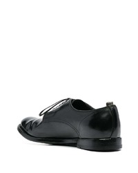 schwarze Leder Derby Schuhe von Officine Creative