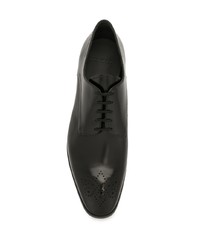 schwarze Leder Derby Schuhe von Bally