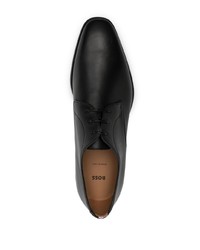 schwarze Leder Derby Schuhe von Hugo