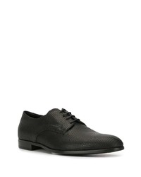 schwarze Leder Derby Schuhe von Emporio Armani