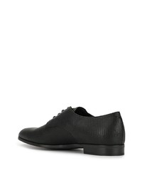 schwarze Leder Derby Schuhe von Emporio Armani