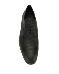 schwarze Leder Derby Schuhe von Emporio Armani