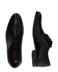 schwarze Leder Derby Schuhe von Lloyd