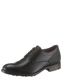 schwarze Leder Derby Schuhe von Lloyd