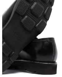 schwarze Leder Derby Schuhe von John Lobb