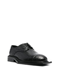 schwarze Leder Derby Schuhe von Martine Rose