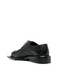 schwarze Leder Derby Schuhe von Martine Rose