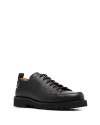 schwarze Leder Derby Schuhe von Bally