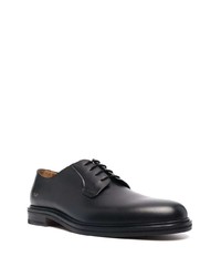 schwarze Leder Derby Schuhe von Common Projects