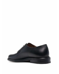 schwarze Leder Derby Schuhe von Common Projects