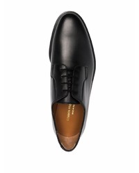 schwarze Leder Derby Schuhe von Common Projects