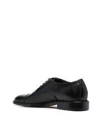 schwarze Leder Derby Schuhe von Sergio Rossi