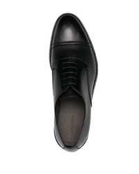 schwarze Leder Derby Schuhe von Sergio Rossi