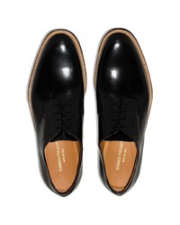 schwarze Leder Derby Schuhe von Common Projects