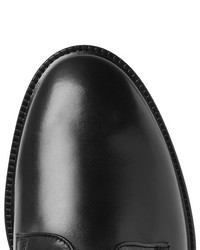 schwarze Leder Derby Schuhe von Mr P.