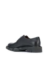 schwarze Leder Derby Schuhe von Fratelli Rossetti