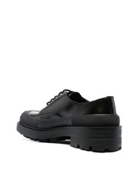 schwarze Leder Derby Schuhe von Alexander McQueen