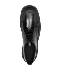 schwarze Leder Derby Schuhe von Alexander McQueen