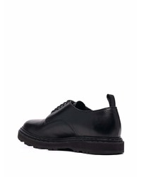 schwarze Leder Derby Schuhe von Officine Creative